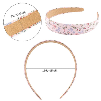 7 Pcs Different Headbands for Women Fashion Pink Solid Head Bands Pearl Headband Non Slip Hair Band for Womens Thin Thick Short Hair Face Wash Hair Accessories Gifts for Women Gilrs