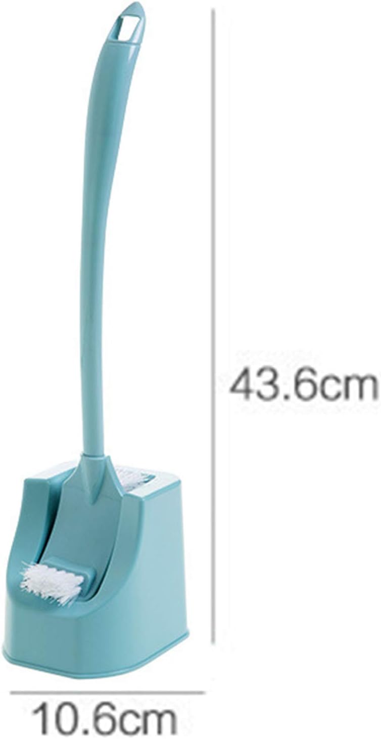 Toilet Brush Toilet Bowl Brushes with Holder Set,Long Handle Double-Sided Toilet Brush Bathroom Accessories Decontamination Tool Pink
