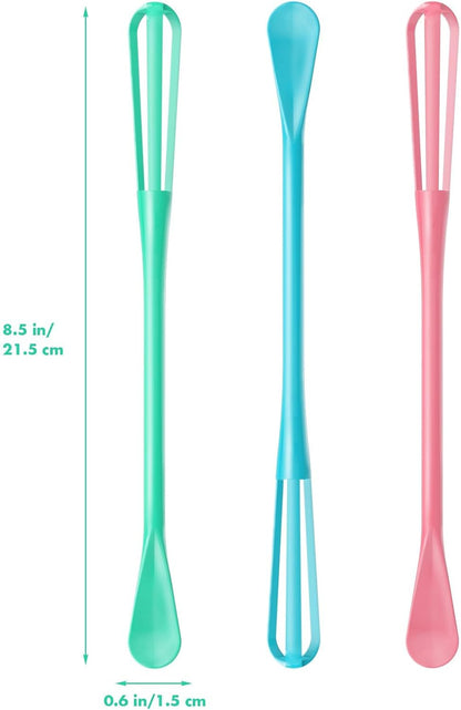 Fresh Spring & Summer Colors 2-In-1 Mini Whisk and Spoon, Set of 3