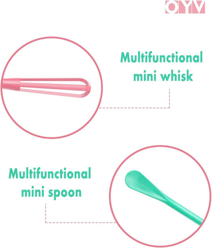 Fresh Spring & Summer Colors 2-In-1 Mini Whisk and Spoon, Set of 3