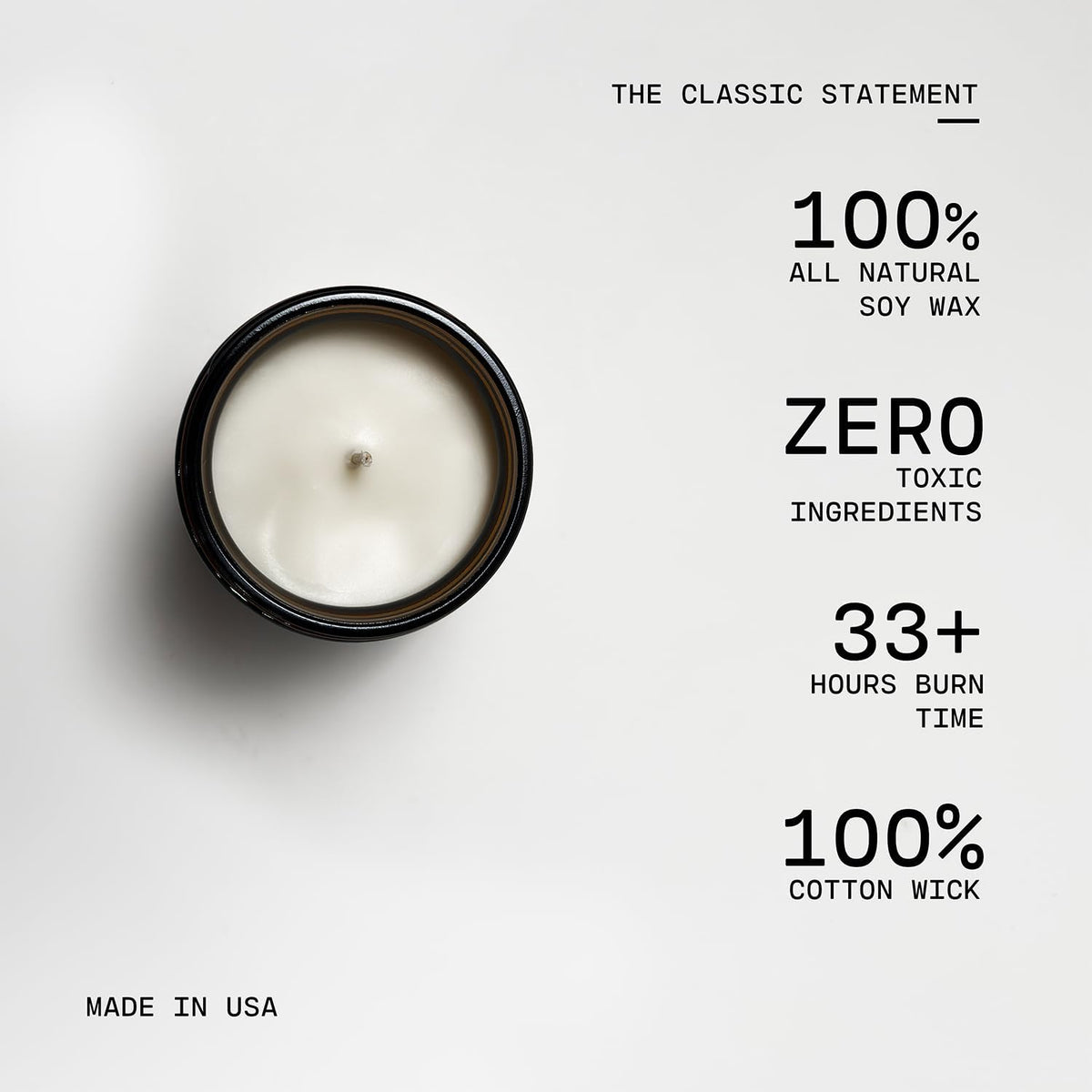 Milkhouse Peaches & Poppies Soy Candle, 7 oz Classic Jar, 33+ Hr Burn