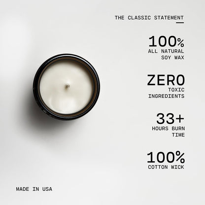 Milkhouse Peaches & Poppies Soy Candle, 7 oz Classic Jar, 33+ Hr Burn
