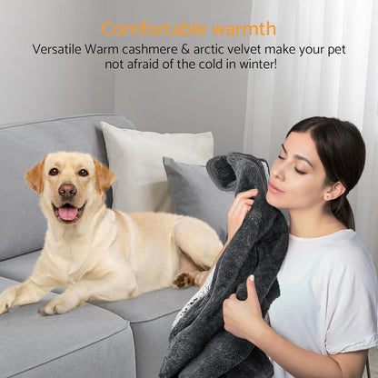 Waterproof Pet Blanket 28x40 inch Pee Proof Dog Blanket for Sofa Bed Couch,Reversible Sherpa Fleece Furniture Protector Cover for Small Medium Large Dogs Cats