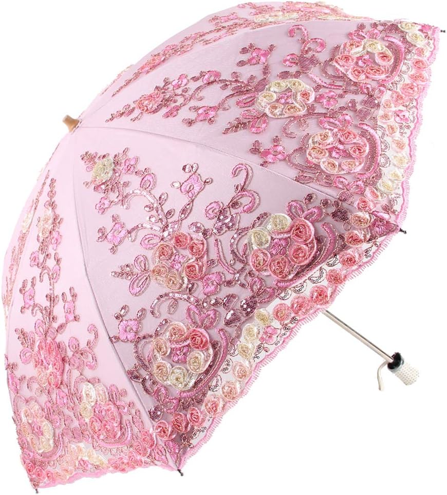 Flower Lace Parasols for Wedding Party Lace Bridal Umbrella