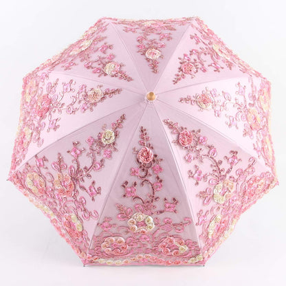 Flower Lace Parasols for Wedding Party Lace Bridal Umbrella