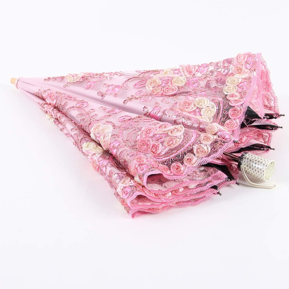 Flower Lace Parasols for Wedding Party Lace Bridal Umbrella