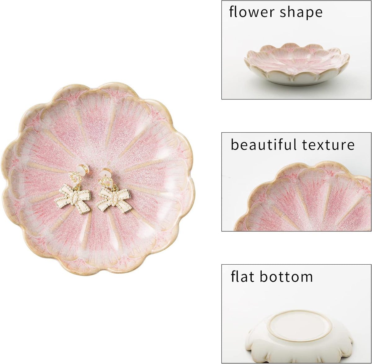 Jewelry Dish Tray, Ring Dish, Ceramic Trinket Tray, Key Bowl