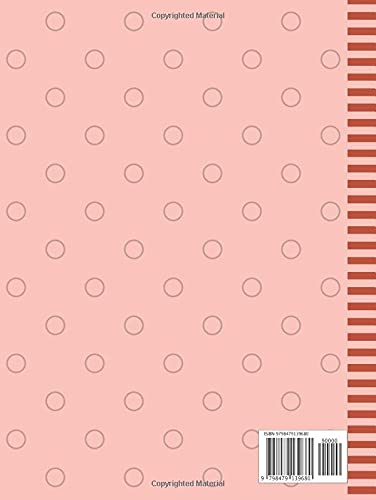 Family Recipes For My Daughter: 8.5x11 Extra Large Blank Recipe Book / Log 160 Meals In Your Own DIY Cookbook / Pastel Peach Minimalist Decor / ... / Cooking Diary To Write In With Lined Sheets