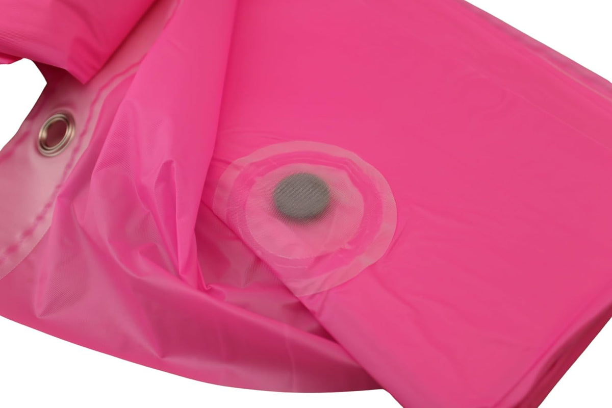 inc. Essentials Bathroom Magnetized Shower Curtain Liner with Metal Grommets Waterproof (Neon Pink)