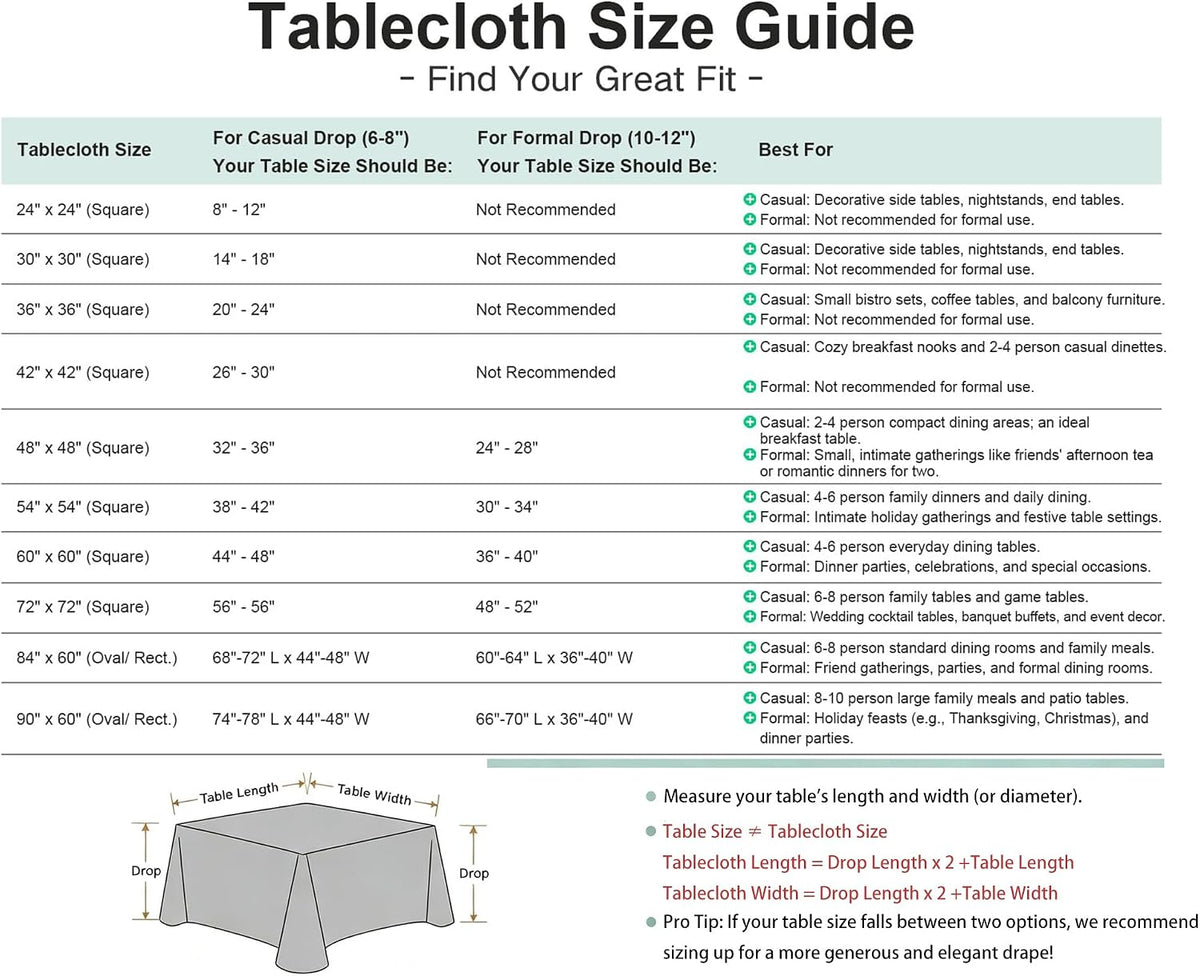 2 Pack 72x72 Inch Square Tablecloth Washable Pink Table Cloth
