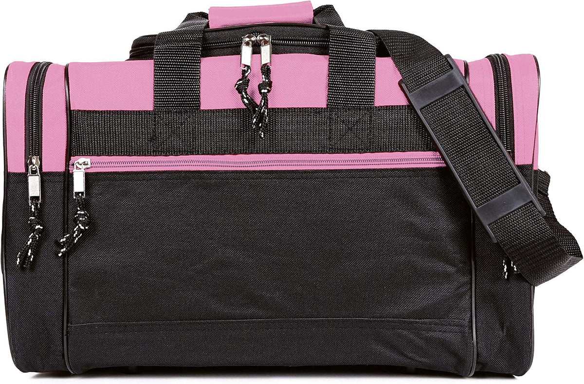 17" Duffel Bag Travel Size Sports Gym Bag (Duffle Bag) (Pink)