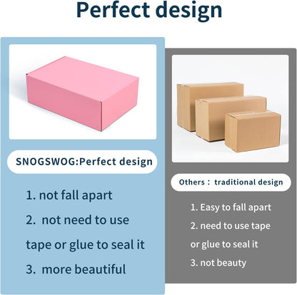 28 Pack 9x6x3 inches Pink Shipping Boxes for Small Business, Small Corrugated Cardboard Gift Box for Mailing,Shipping,Storing,Christmas Gifts Wrapping