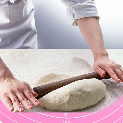 12 Inch Round Silicone Cake Mat, Pink