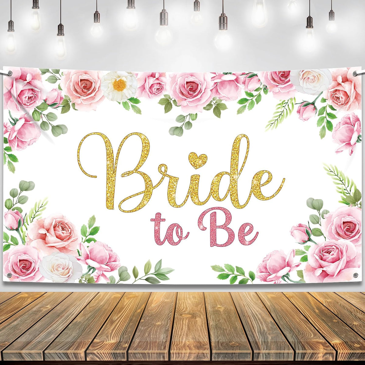 Pink Bride to Be Banner 72x44 Inch, Bachelorette Party Decorations