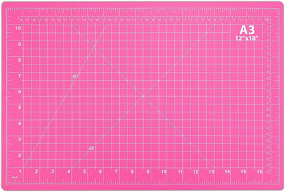 Self Healing Cutting Mat for Rotary Cutting, 17.8" x 11.9", Pink