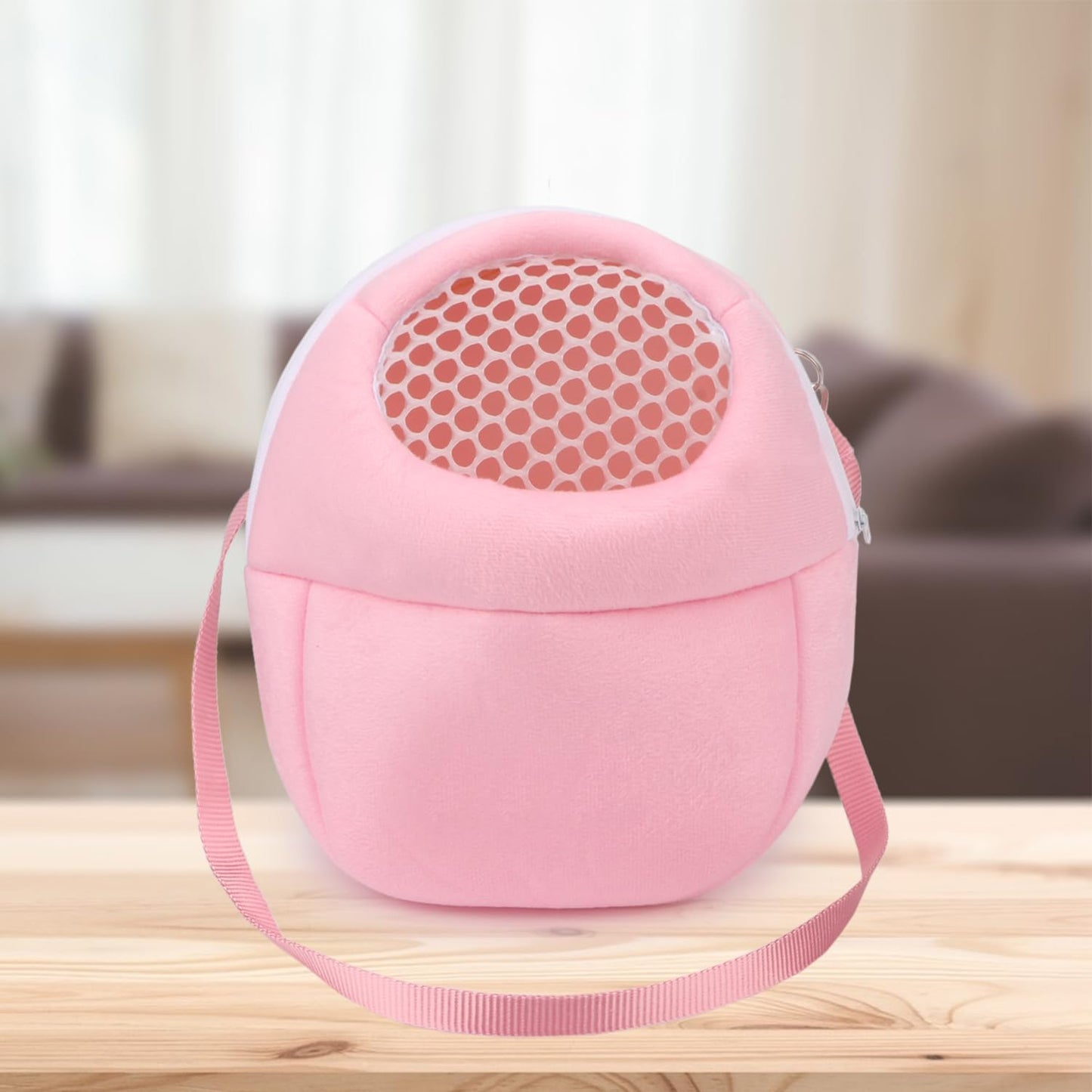 Hypeety Pet Carrier Bag Pet Sling Carrier Backpack Portable Travel Backpack Breathable Outgoing Bag bonding Pouch for Small Pets Hedgehog Hamsters Sugar Glider Chinchilla Guinea Pig (Pink)