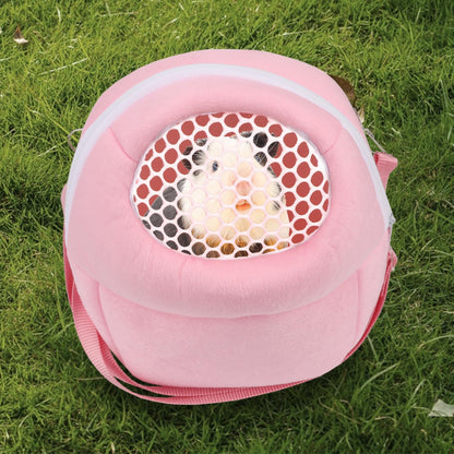 Hypeety Pet Carrier Bag Pet Sling Carrier Backpack Portable Travel Backpack Breathable Outgoing Bag bonding Pouch for Small Pets Hedgehog Hamsters Sugar Glider Chinchilla Guinea Pig (Pink)