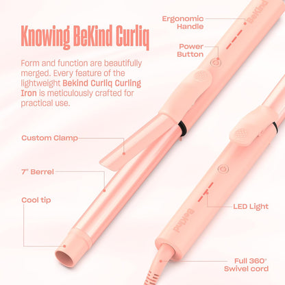 Curliq 1-Inch Long Barrel Curling Iron