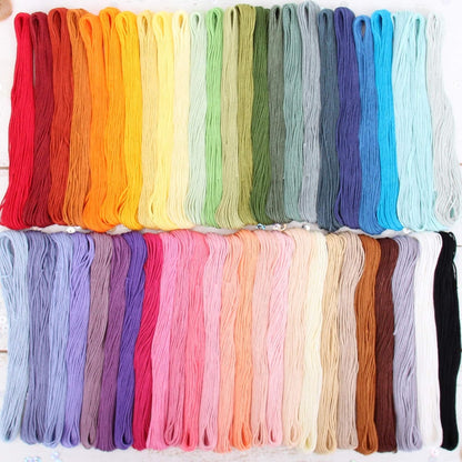 12 Skeins Cotton Embroidery Floss, Light Peach | Long fiber cotton embroidery floss for cross stitch, hand embroidery and bracelets. Six-strand floss separates easily.