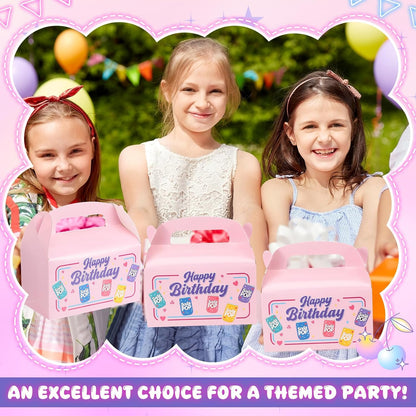 24 Pack Soda Pop Theme Birthday Party Favor Pink Paper Gift Boxes