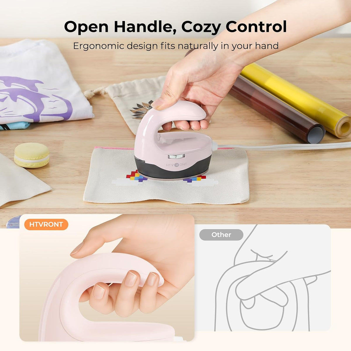 Heat Press Mini Heat Press Machine, Mini Iron for Crafts