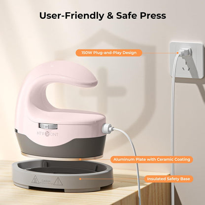 Heat Press Mini Heat Press Machine, Mini Iron for Crafts