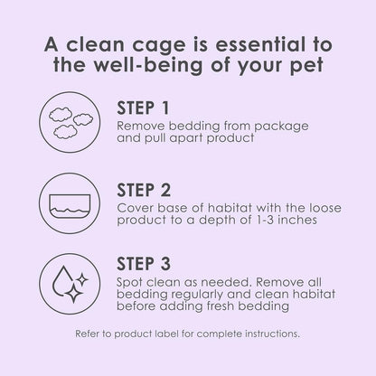 Kaytee Clean & Cozy Lavender Paper Bedding For Pet Guinea Pigs, Rabbits, Hamsters, Gerbils, and Chinchillas, 49.2 Liters