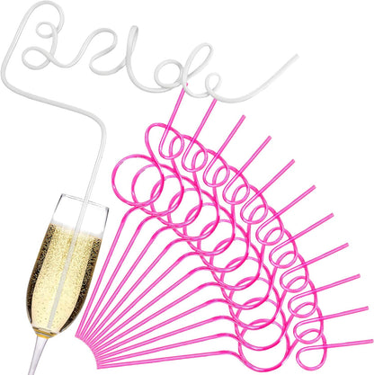 12PCS Bachelorette Drinking Straws for Wedding,Bridal Shower Party Favors