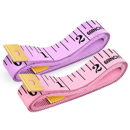 iBayam Pink Tape Measure, Soft Ruler Measuring Tape, Pastel Pink, Purple
