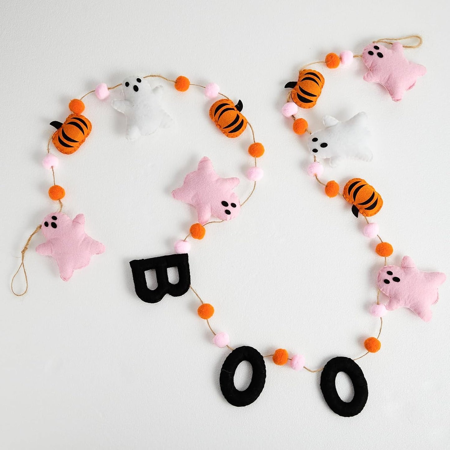 Halloween Garland, Boo Ghost & Pumpkin Decor for Wall Party