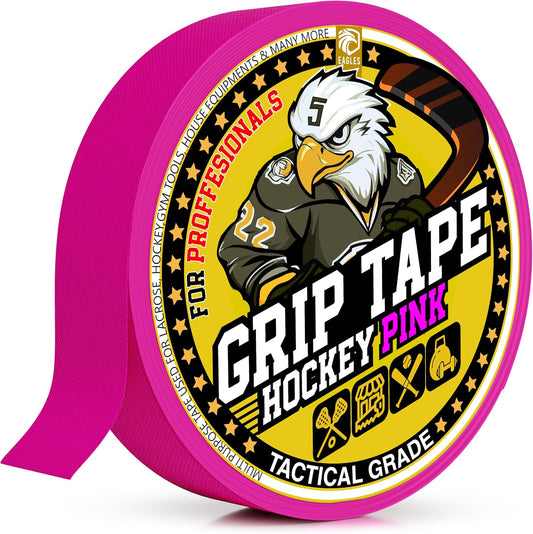 Hockey Tape Multipurpose Cloth Tape Roll for Lacrosse Baseball & Softball Bats, Rackets, Pullup Bars, Gardening Tools, Sports Gift Perfect for Wrist, Ankle, Foot, Knee and Hand Taping