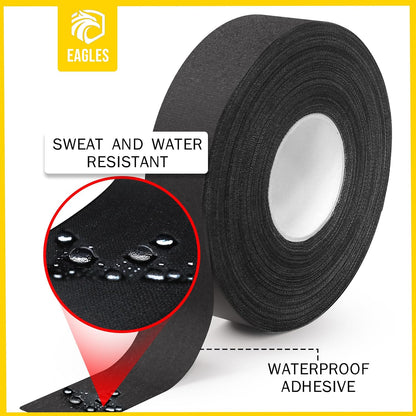 Hockey Tape Multipurpose Cloth Tape Roll for Lacrosse Baseball & Softball Bats, Rackets, Pullup Bars, Gardening Tools, Sports Gift Perfect for Wrist, Ankle, Foot, Knee and Hand Taping