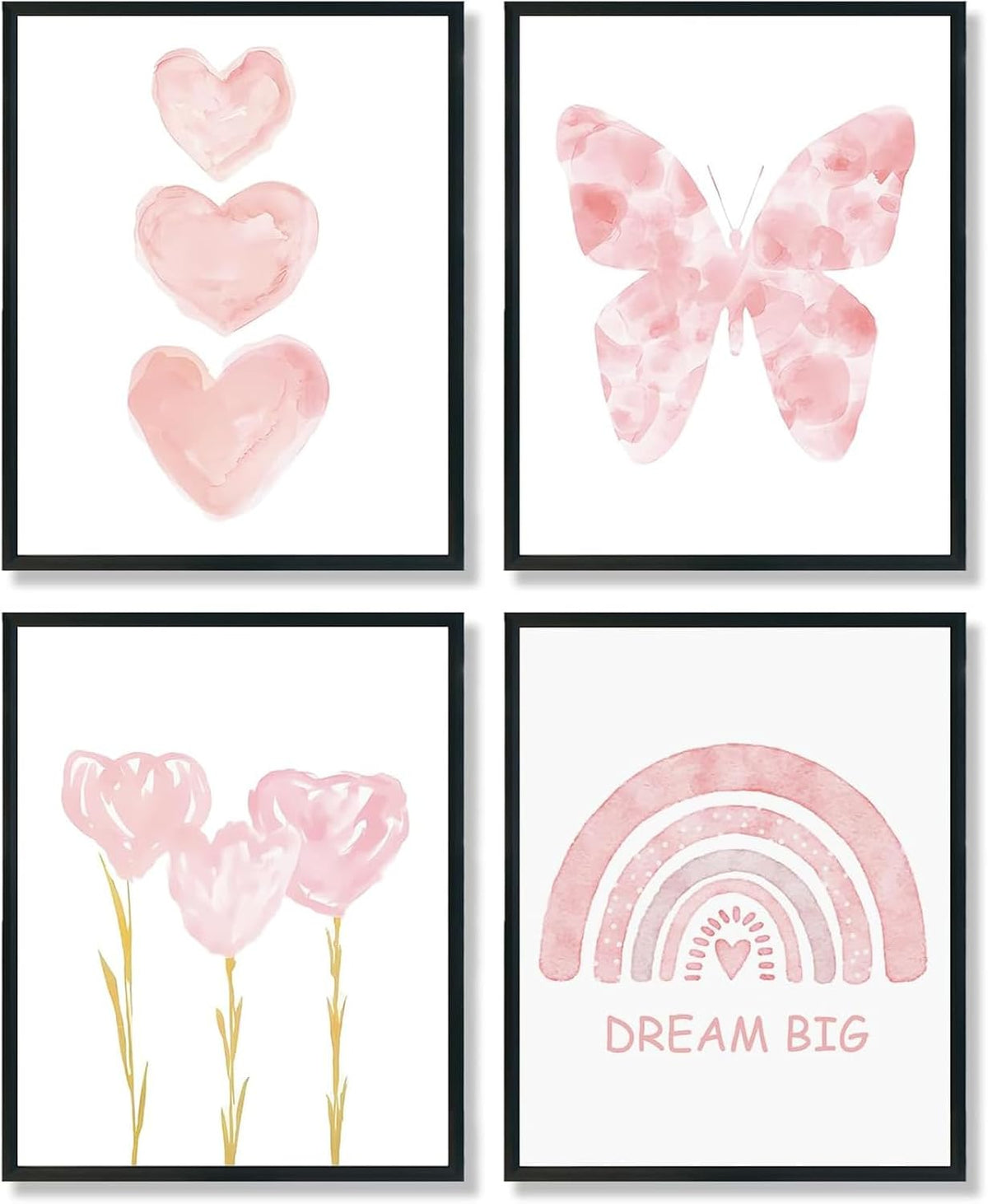 4Pack Pink Diamond Art Kits for Adults, Diamond Painting for Beginner5DDIY