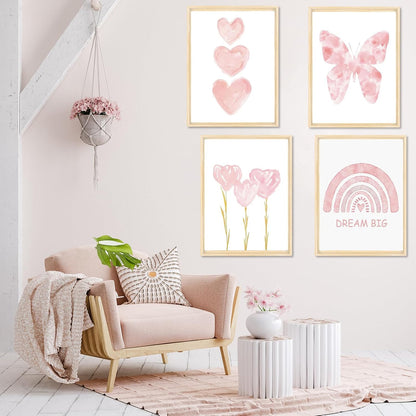 4Pack Pink Diamond Art Kits for Adults, Diamond Painting for Beginner5DDIY