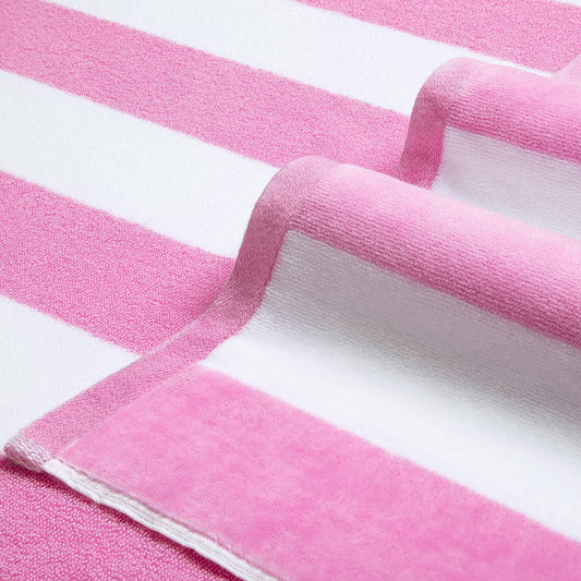 LULUHOME Oversized Beach Towel 36x70 Inch,100% Cotton,Striped Pool Towel