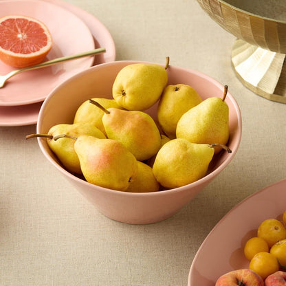 Desert Rose 88 oz Deep Serving Bowl – 10.25" Durable Stoneware Bowl for Salads, Pasta, Stews & Sides – Elegant Rose Pink Glaze – Modern Farmhouse Kitchen & Entertaining Serveware