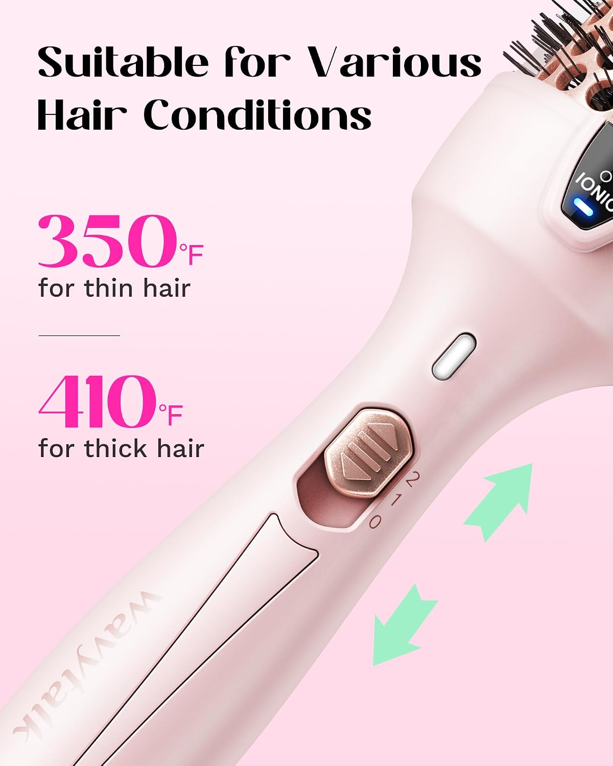 Wavytalk Thermal Brush Blowout Express 1.5" Thermal Round Brush