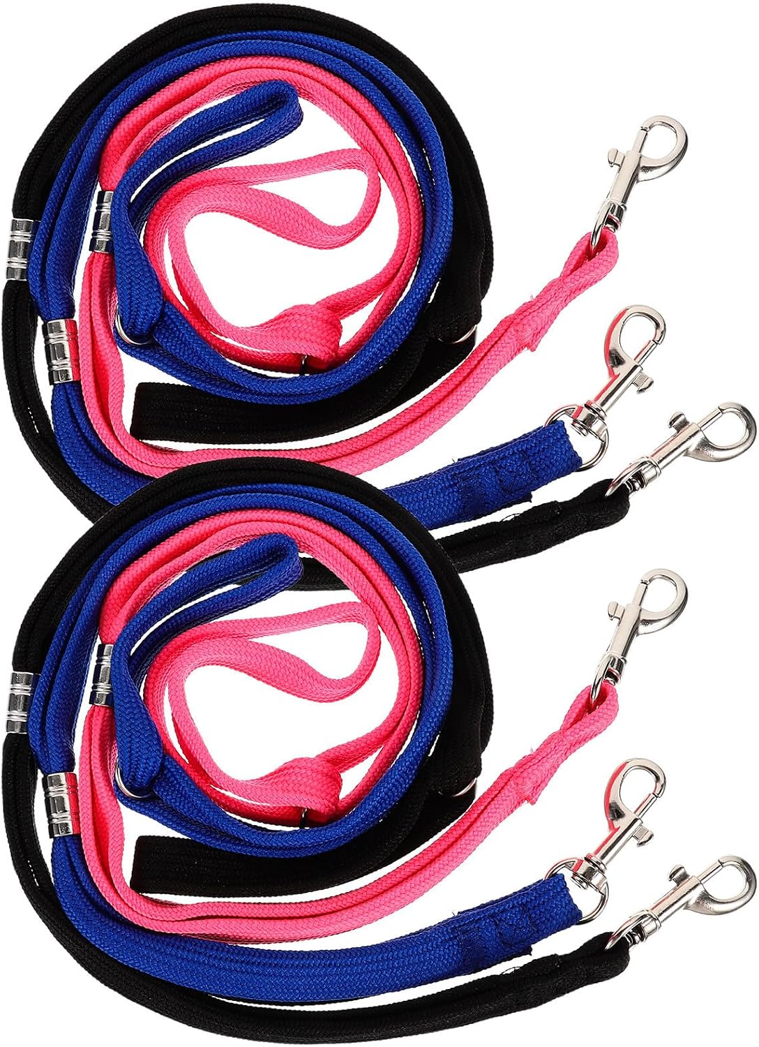 6pcs Adjustable Pet Dog Grooming Noose Nylon Rope Grooming Loop Bathing Strap for Dog Table Blue Black and Pink Colors