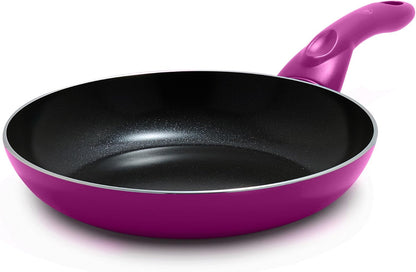 GreenLife Essentials 8" Frying Pan Skillet, PFAS-Free Ceramic Nonstick, Induction Ready Cookware, Dishwasher Safe, Magenta Pink