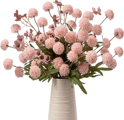 8PCS Pink Fake Flowers Artificial Chrysanthemum Faux Mums Matching 2PCS Rose Red Daisy Faux Flowers for Vase Fall Long Stems Flower Silk Flower for Home Decor Wedding Decor (20.5In,No Vase)