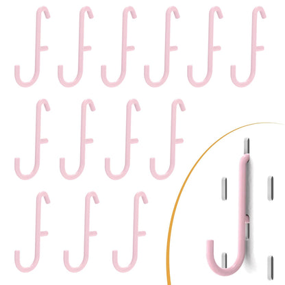 Pink Pegboard S Hooks for IKEA SKADIS, 16 Pack
