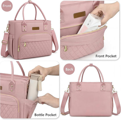 Insulated Lunch Bag Women, Large Tote Lunch Box for Work, 18L