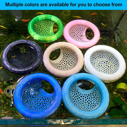 2pcs Pink Floating Betta Hammock for Aquarium,Betta Resting spot and Hide cave,Betta Fish Tank Decor Toy,Fish Feeder Ring,Shrimp Log Bed for Aquarium Accessories(Pink, 1pcs Big and 1pcs Small)