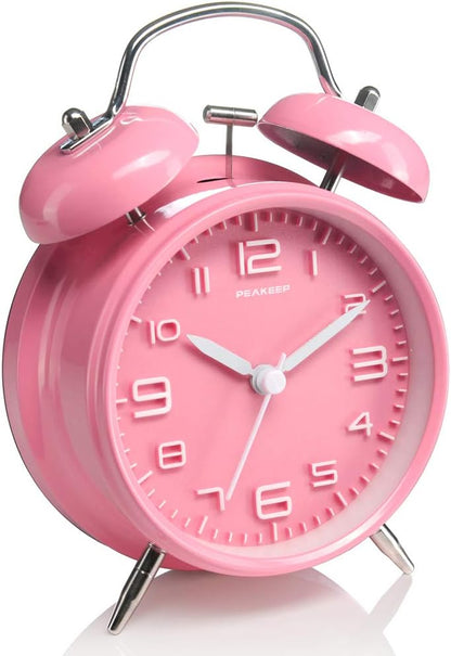 4 Inches Twin Bell Loud Alarm Clock for Heavy Sleepers