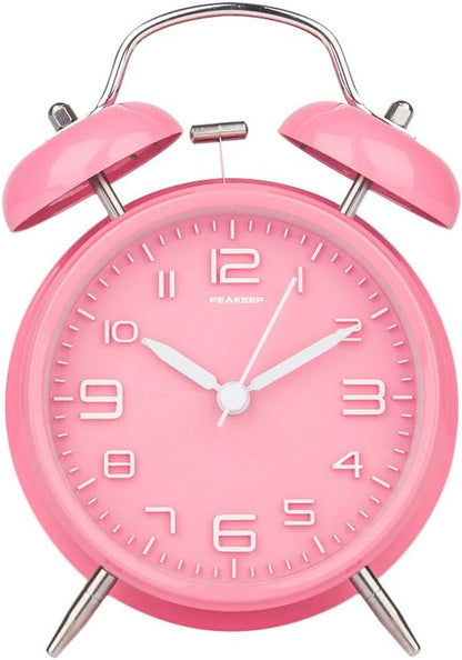 4 Inches Twin Bell Loud Alarm Clock for Heavy Sleepers