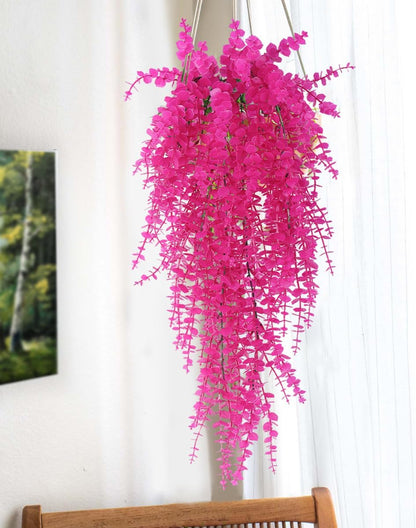 Artificial Plants Fake Hanging Vines Shrub Draping Eucalyptus Vines