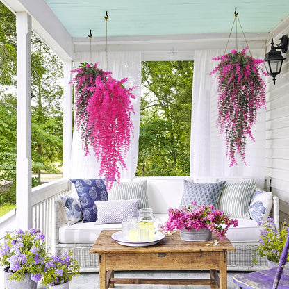 Artificial Plants Fake Hanging Vines Shrub Draping Eucalyptus Vines