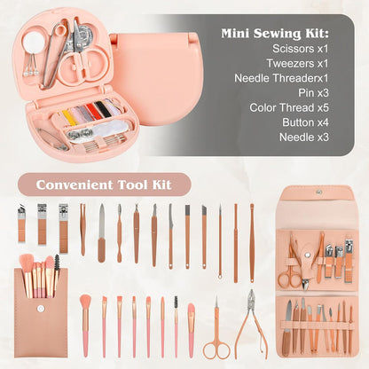Bridal Emergency Kit for Wedding Day for Bride Weddings Ultimate Set with 36 Pcs Essentials Items for Brides | Ideal W-edding Day & Daily Use Pink