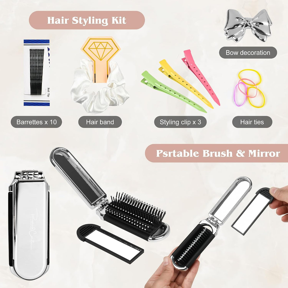 Bridal Emergency Kit for Wedding Day for Bride Weddings Ultimate Set with 36 Pcs Essentials Items for Brides | Ideal W-edding Day & Daily Use Pink