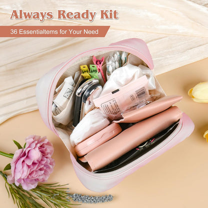 Bridal Emergency Kit for Wedding Day for Bride Weddings Ultimate Set with 36 Pcs Essentials Items for Brides | Ideal W-edding Day & Daily Use Pink